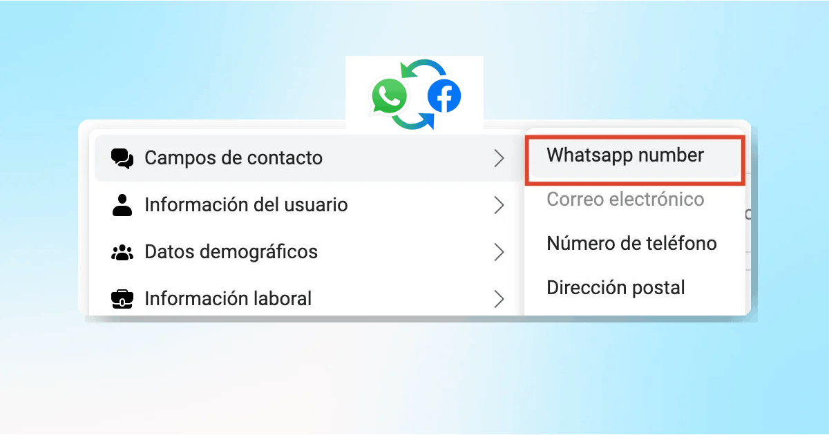 Meta a commencé à intégré WhatsApp dans les lead forms