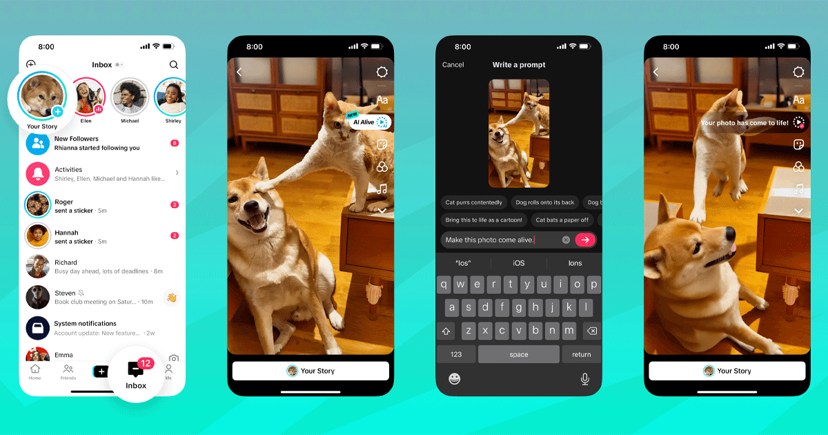 TikTok AI Alive : une nouvelle option pour animer les images avec l&rsquo;IA
