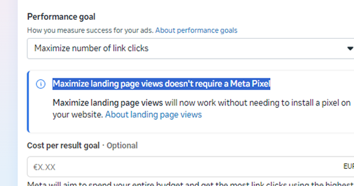 Facebook Ads : lancez vos campagnes de trafic sans pixel (nouvelle option)